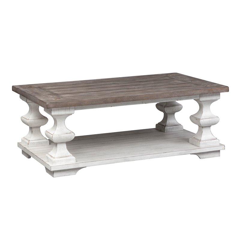 Bowery Hill Contemporary Rubberwood Solids 3-Piece Table Set in White