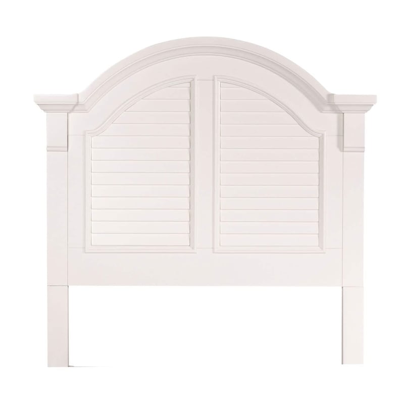 Bowery Hill Contemporary Cottage Style Twin Panel Bed in White