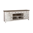 Bowery Hill Contemporary 76-Inch Tile TV Console in Off White