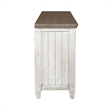 Bowery Hill Contemporary 76-Inch Tile TV Console in Off White