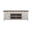 Bowery Hill Contemporary 76-Inch Tile TV Console in Off White