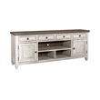 Bowery Hill Contemporary 76-Inch Tile TV Console in Off White