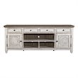 Bowery Hill Contemporary 76-Inch Tile TV Console in Off White