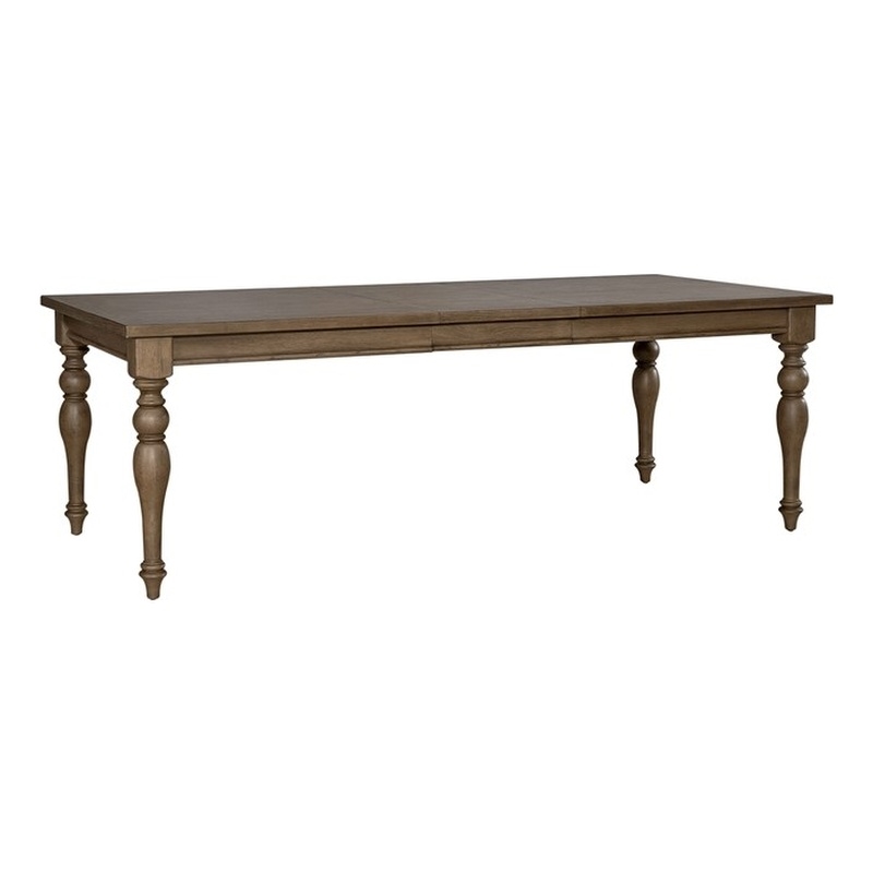 Bowery Hill Poplar Brown Dining Table Rectangular 18