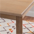 Bowery Hill Contemporary Wood Dining Table in Washed Gray Finish