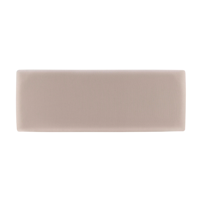 Bowery Hill Contemporary Wood Backless Bench in Washed Gray Finish