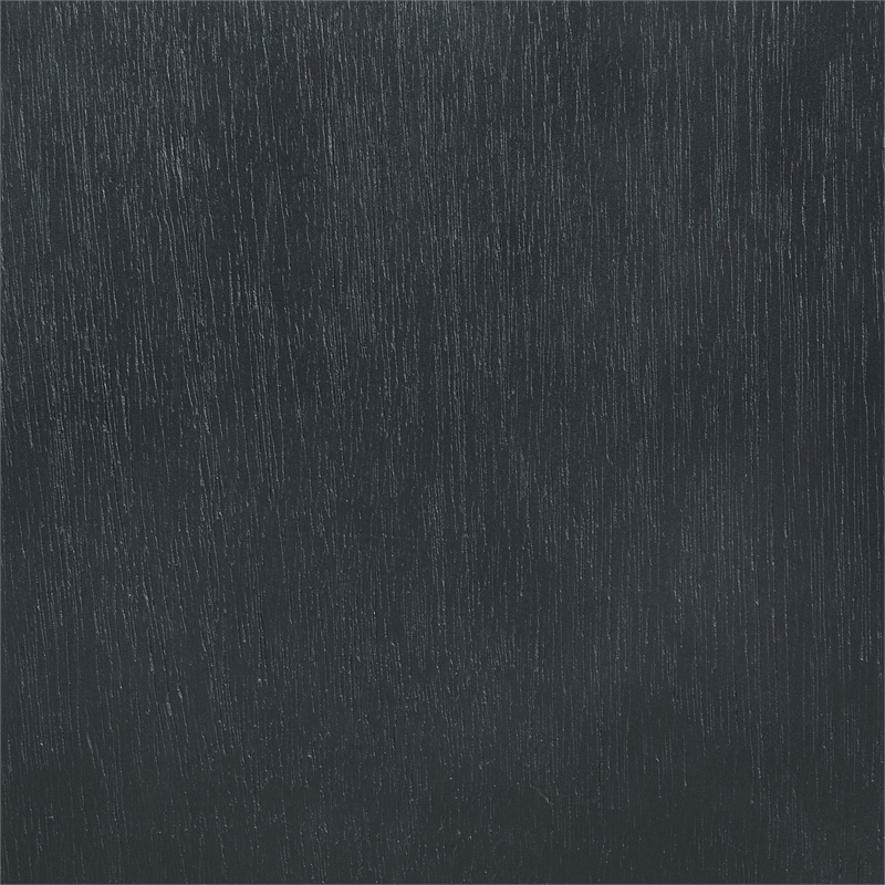 Bowery Hill Contemporary Wood TaTable in Dark Charcoal Gray Finish