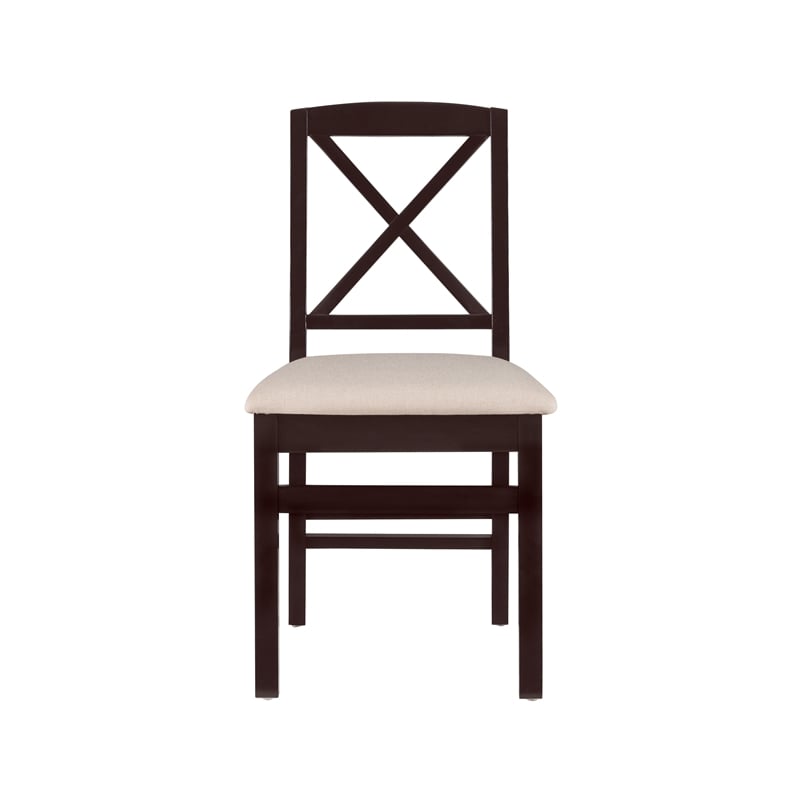 Bowery Hill Modern Wood Three Piece Drop Leaf Dining Set in Black