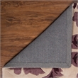 Bowery Hill Fiona Polyester 5'x7' Area Rug in Cream & Purple