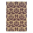 Bowery Hill Fiona Polyester 5'x7' Area Rug in Cream & Purple
