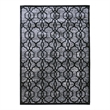 Bowery Hill Iron Gate Polyester 8'x11' Rug in Gray and Black