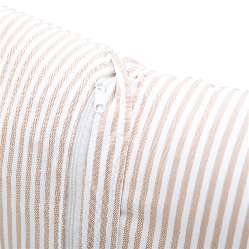 Bowery Hill Polyester Beige Cushion and Pillow Set Rectangular Fully Assembled 62.38
