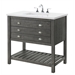 Gray/Solid Wood
