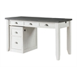 Bowery Hill White 2 Drawer File Cabinet with Fingerprint Lock