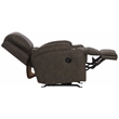 Bowery Hill Rocker Recliner with Two Cupholders in Gray Polyester Fabric