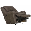 Bowery Hill Rocker Recliner with Heat and Massage in Gray Polyester Fabric