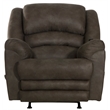 Bowery Hill Rocker Recliner with Heat and Massage in Gray Polyester Fabric