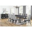 Bowery Hill Contemporary Dining Table in Rubbed Charcoal Finish