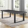 Bowery Hill Contemporary Dining Table in Rubbed Charcoal Finish