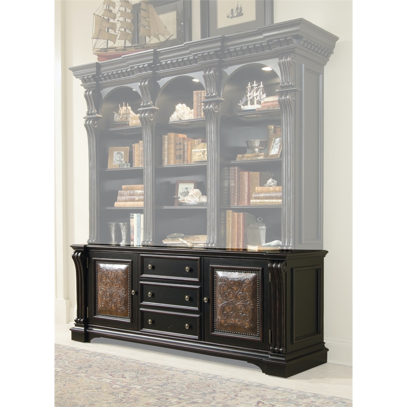 Bowery Hill Modern / Contemporary 3 Drawer Bookcase Base Cabinet