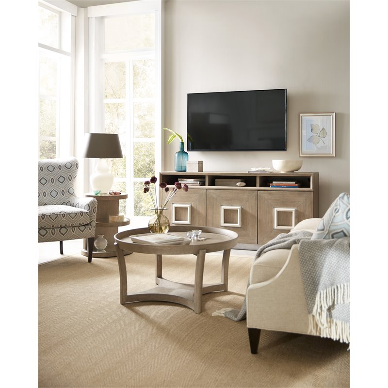 Bowery Hill Modern / Contemporary Living Room Round Cocktail Table