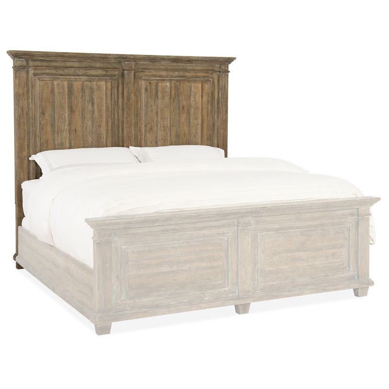 Bowery Hill Modern / Contemporary Panel Headboard in Distressed Wood