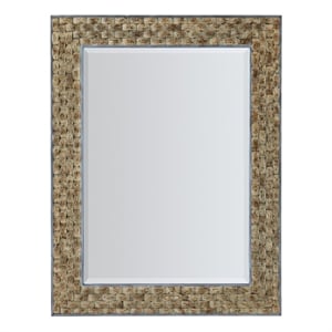 Bowery Hill Modern / Contemporary Bedroom Portrait Mirror in Brown Resin