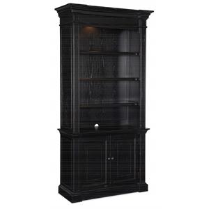 Bowery Hill Modern / Contemporary Home Office Bookcase in Black Wood