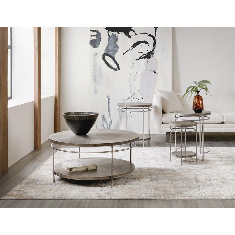 Bowery Hill Modern / Contemporary Living Room Round Cocktail Table