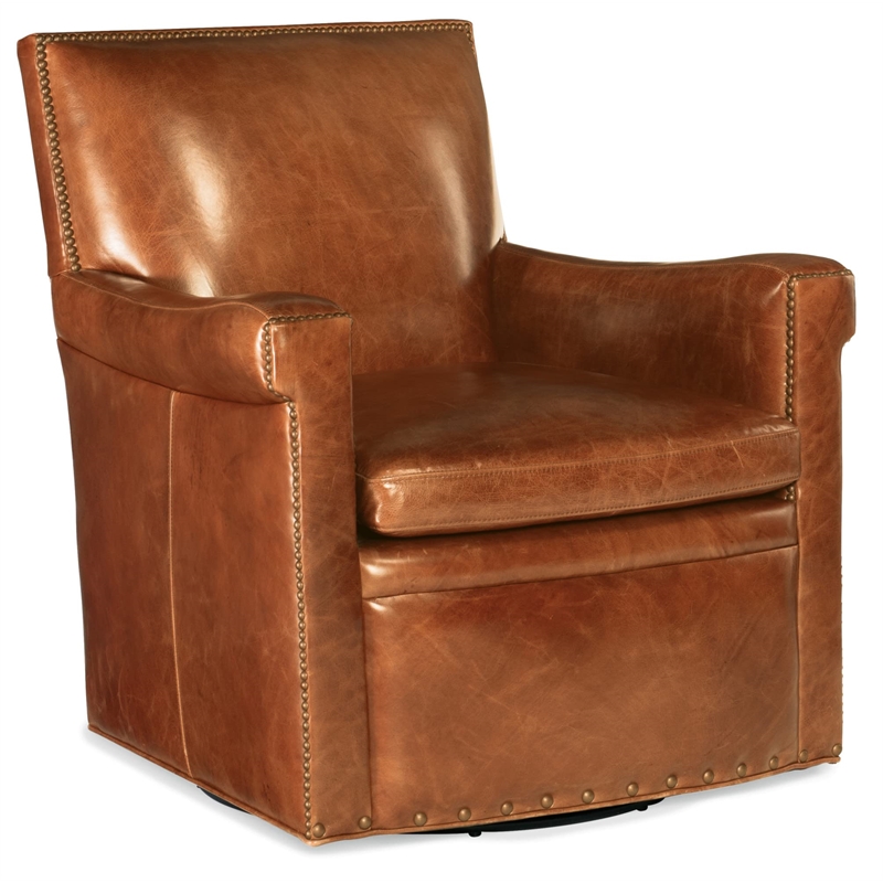Bowery Hill Modern / Contemporary Living Room Swivel Club Chair