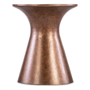 Bowery Hill Modern / Contemporary Metal Accent Table in Copper