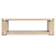 Bowery Hill Modern / Contemporary Rectangle Wood Cocktail Table in Beige