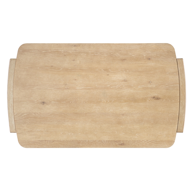 Bowery Hill Modern / Contemporary Rectangle Wood Cocktail Table in Beige