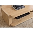 Bowery Hill Modern / Contemporary Rectangle Wood Cocktail Table in Beige