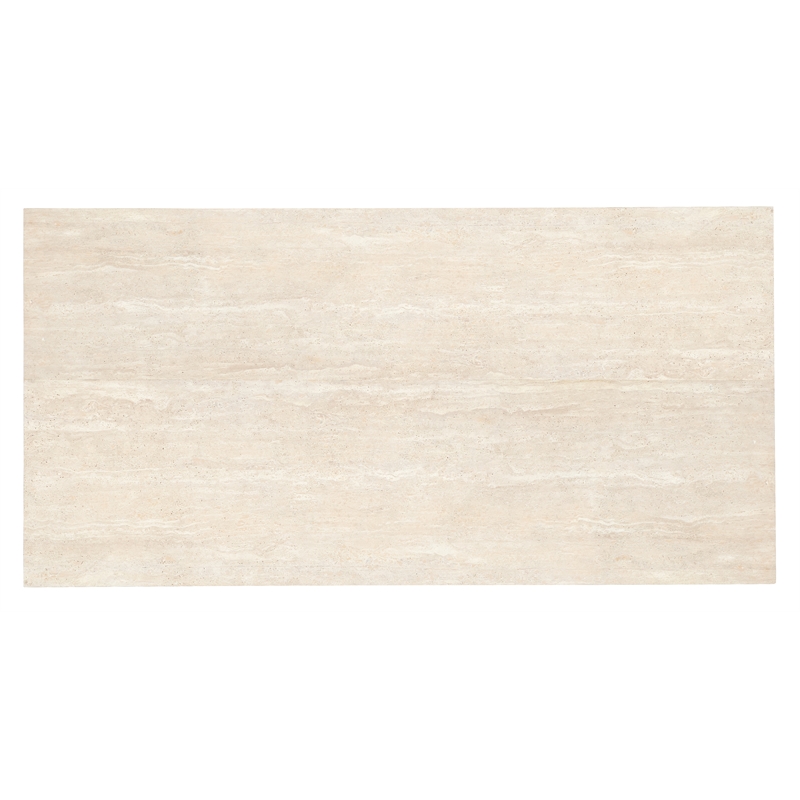 Bowery Hill Modern / Contemporary Marble Cocktail Table in White
