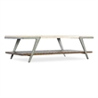 Bowery Hill Modern / Contemporary Marble Cocktail Table in White
