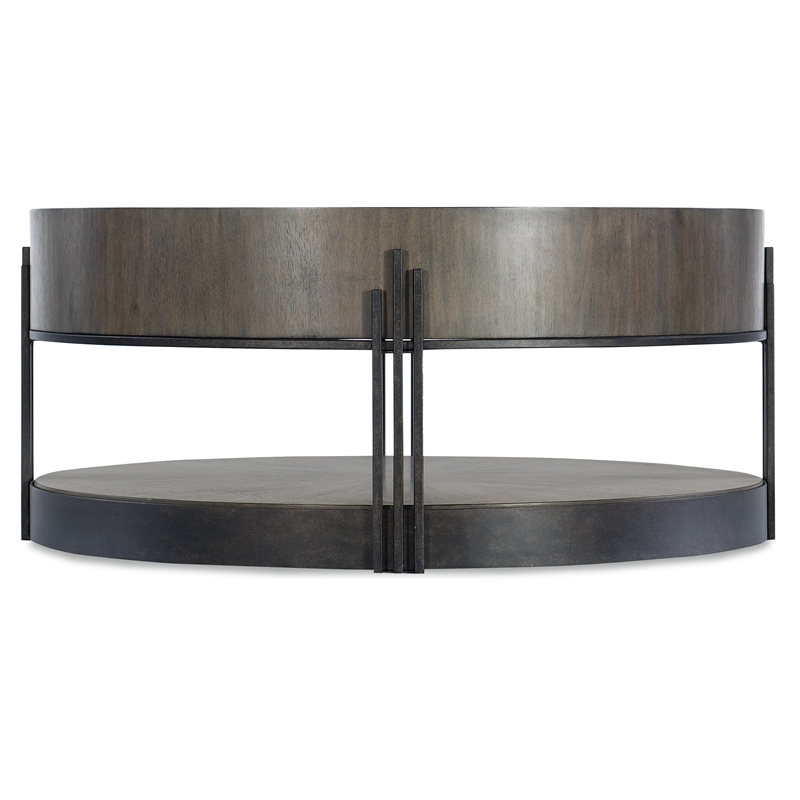 Bowery Hill Modern / Contemporary Wood Cocktail Table in Brown