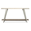 Bowery Hill Modern / Contemporary Marble Console Table in Cream