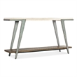 Bowery Hill Modern / Contemporary Marble Console Table in Cream