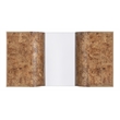 Bowery Hill Modern / Contemporary Glass Top Coffee Table in Brown