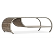 Bowery Hill Modern / Contemporary Open Ended Metal Cocktail Table in Brown