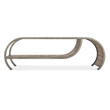 Bowery Hill Modern / Contemporary Open Ended Metal Cocktail Table in Brown