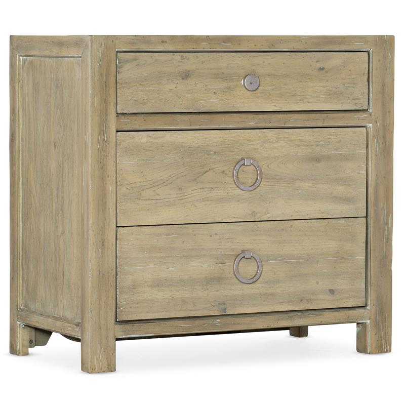 Bowery Hill Modern / Contemporary Bedroom Three-Drawer Nightstand