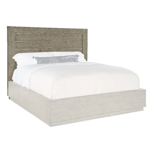 Bowery Hill Modern / Contemporary Bedroom Panel Headboard in Gray Wood