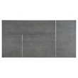 Bowery Hill Metal Mixed Media Rectangle Cocktail Table in Gray