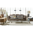 Bowery Hill Metal Mixed Media Rectangle Cocktail Table in Gray