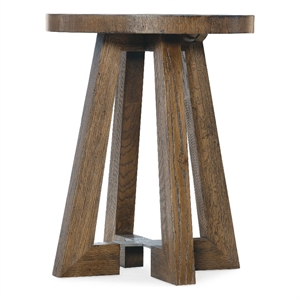 Bowery Hill Modern / Contemporary 20&quotW Wood Accent Table in Brown Finish