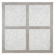 Bowery Hill Contemporary Square Cocktail Table in Gray Wood Finish