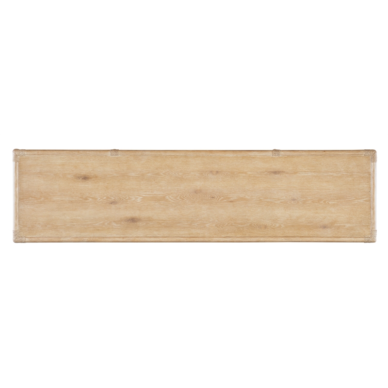 Bowery Hill Modern / Contemporary Rattan Wood Sideboard in Beige