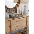 Bowery Hill Modern / Contemporary Rattan Wood Sideboard in Beige
